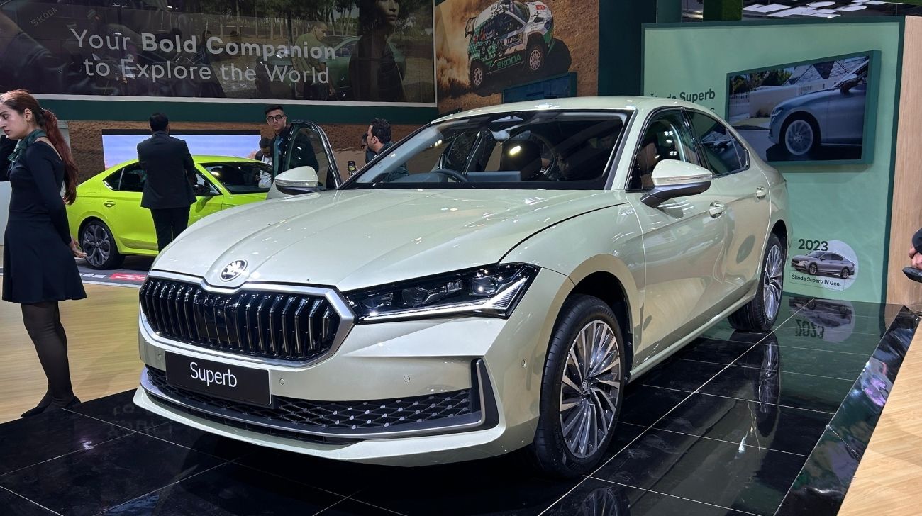 New Skoda Superb Showcased at Bharat Mobility Global Expo 2025